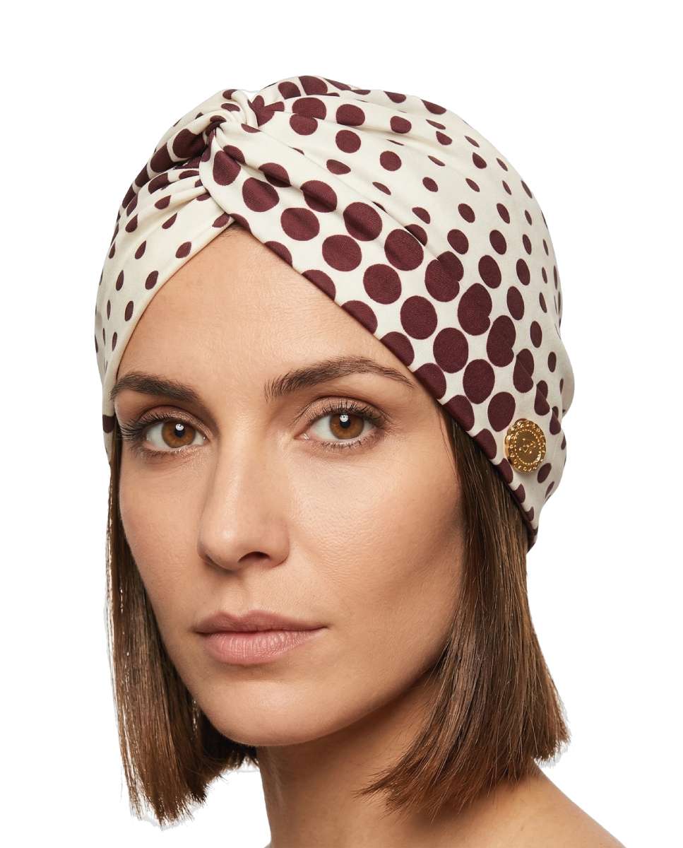 Imagem 0 de Turbante em Malha Fundo Castanhos
