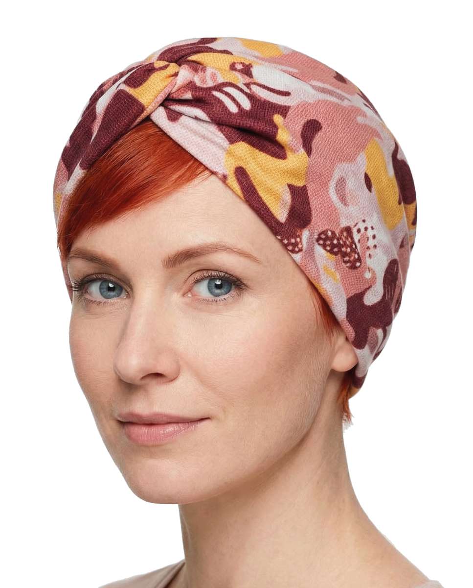 Imagem 0 de Turbante em Malha Padrão Telha Camuflado