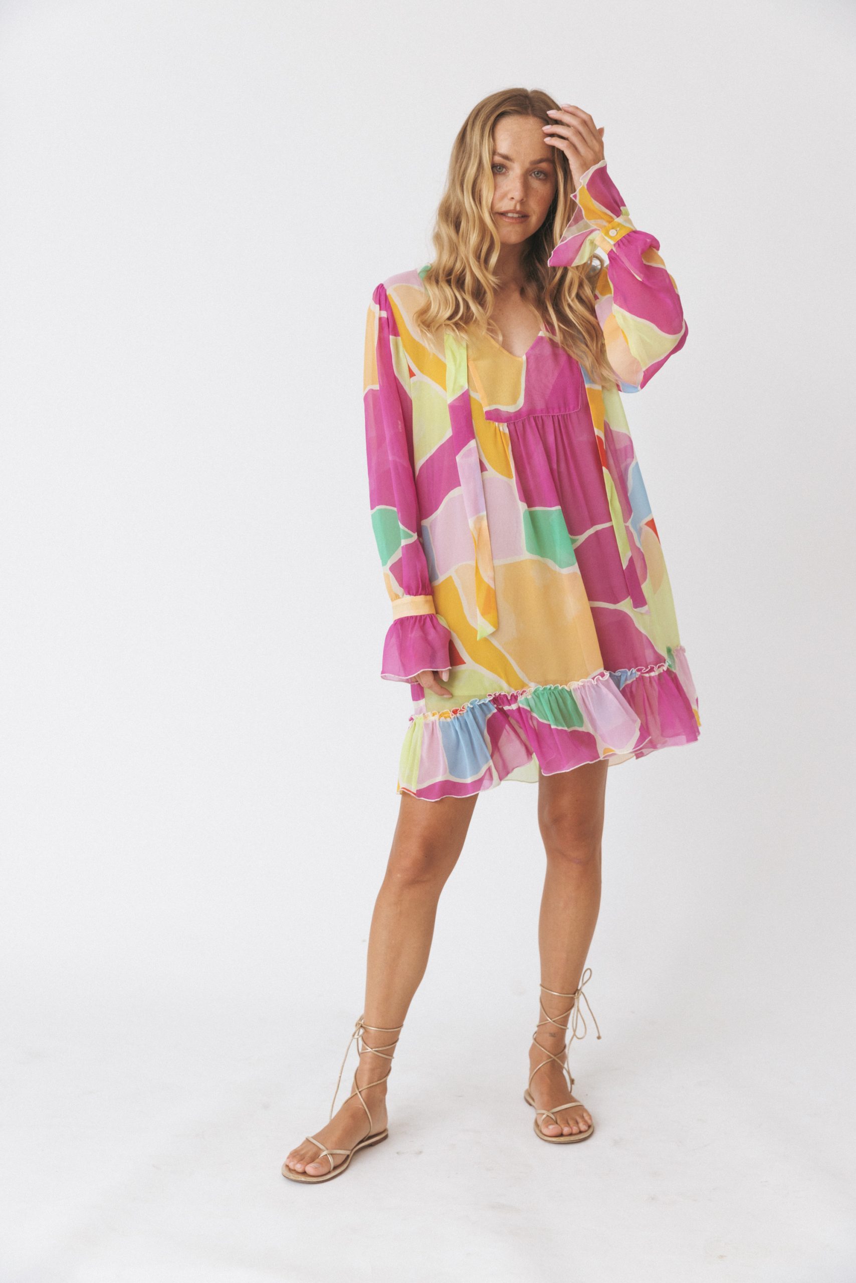 Imagem 0 de Vestido Fluído em Seda