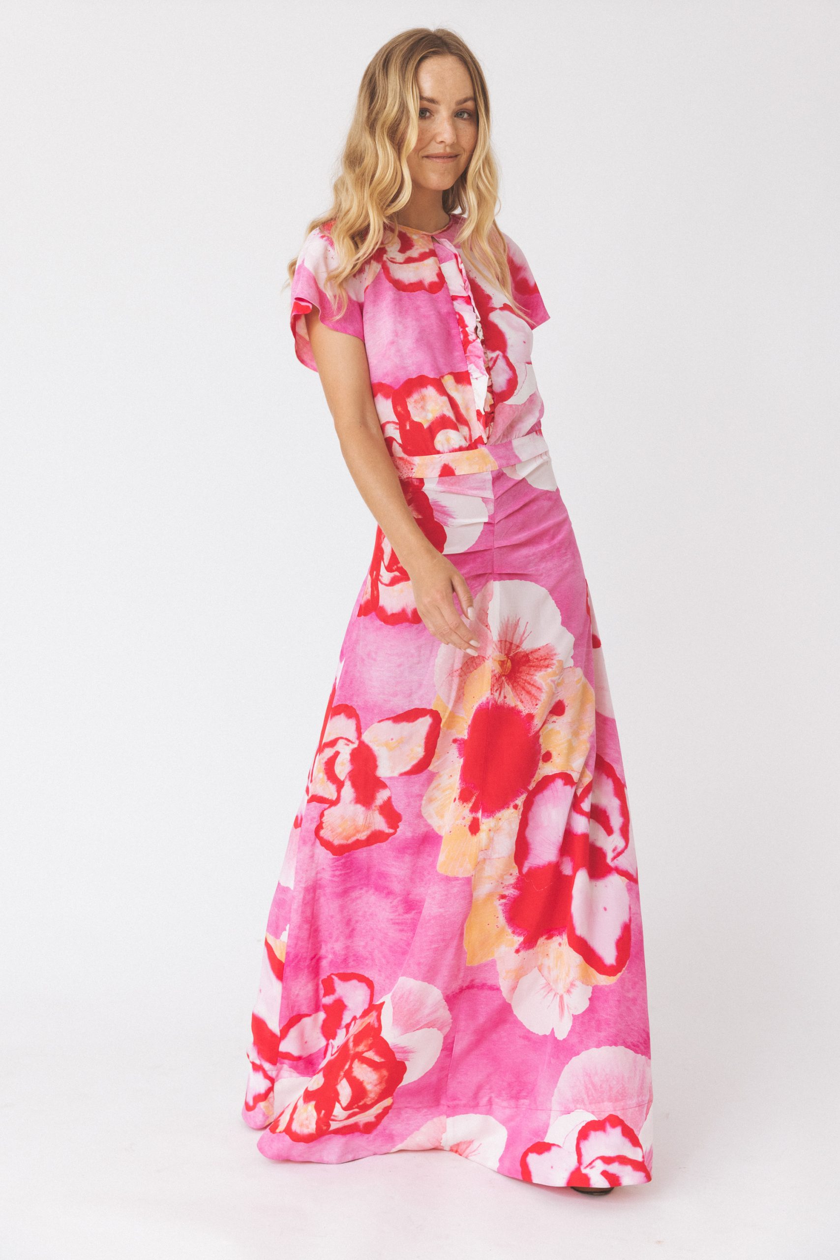 Imagem 0 de Vestido Maxi em Seda Floral