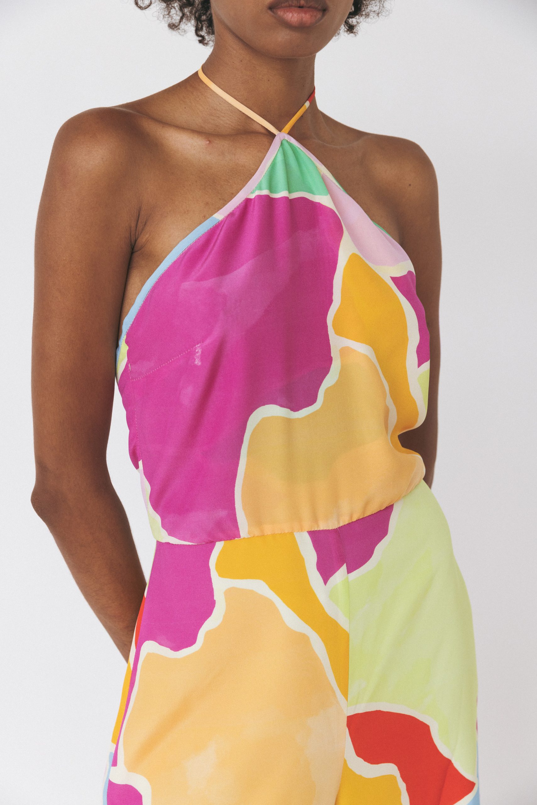 Jumpsuit Seda sem Costas Multicolor-2