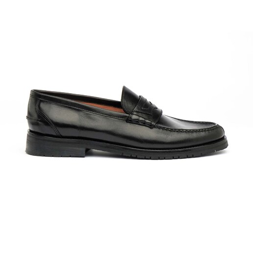 Imagem 0 de Sapato loafer de homem em pele preto