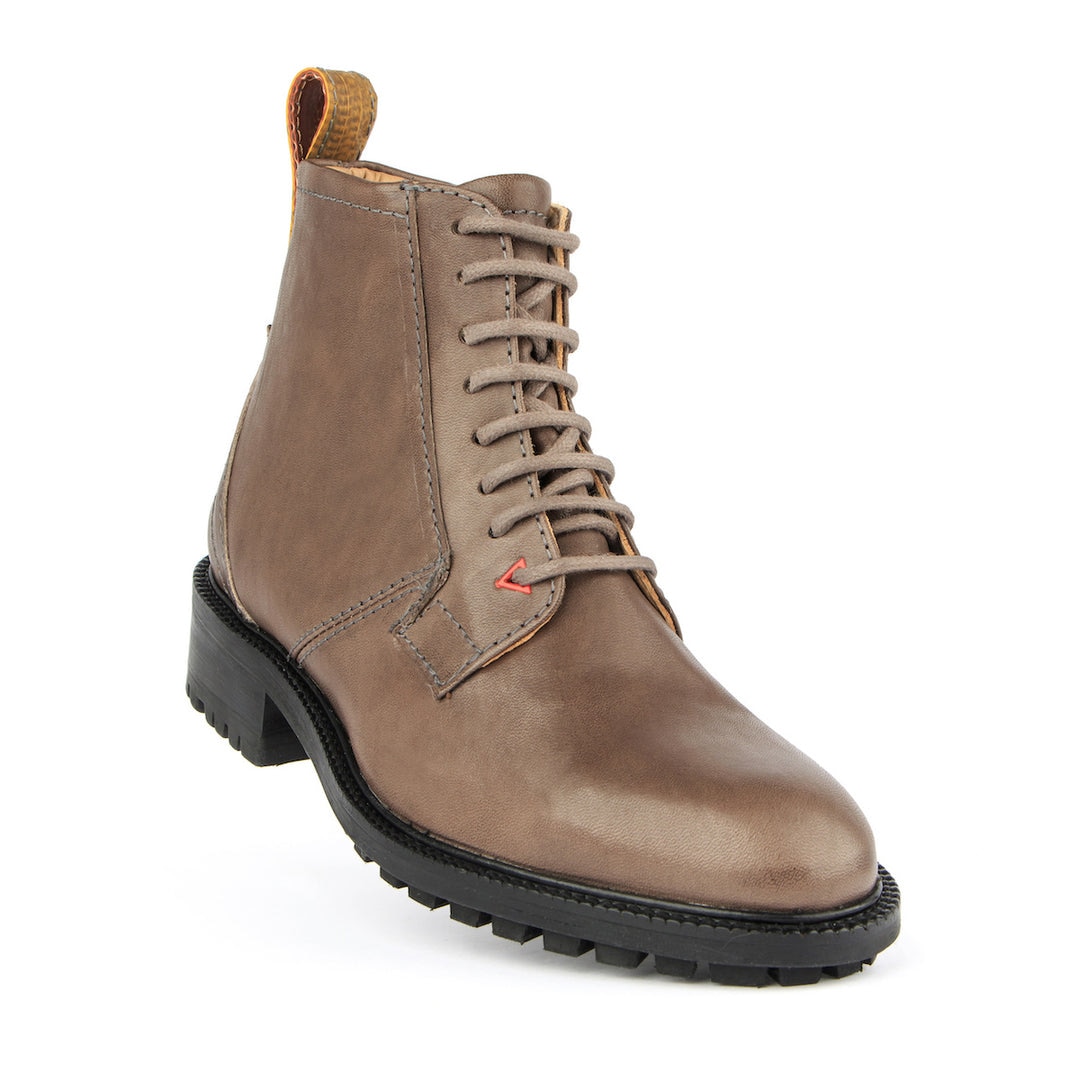 Botas "Unisexo" em pele de cortimenta vegetal cinzentas Amarelo-2