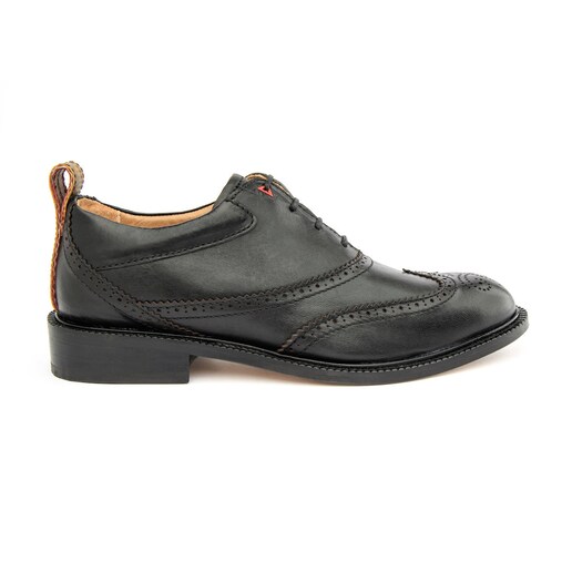Imagem 0 de Sapatos oxford "Unisexo" em pele de curtimenta vegetal pretos