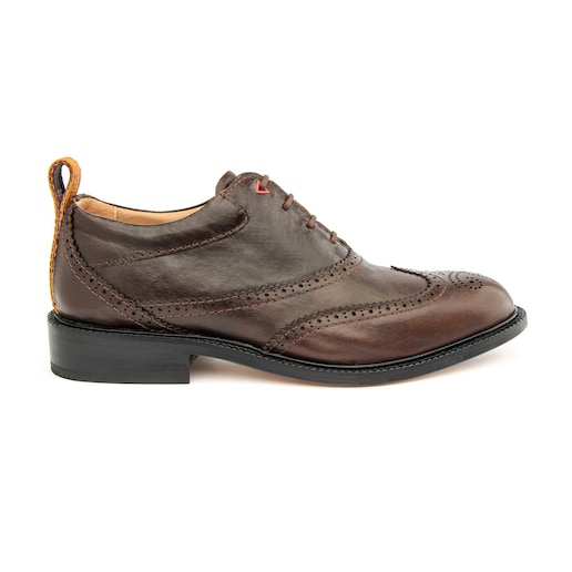 Imagem 0 de Sapatos oxford "Unisexo" em pele de curtimenta vegetal castanhos