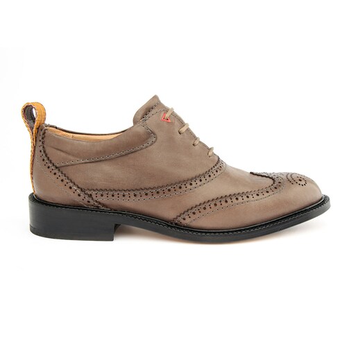 Imagem 0 de Sapatos oxford "Unisexo" em pele de curtimenta vegetal cinzentos