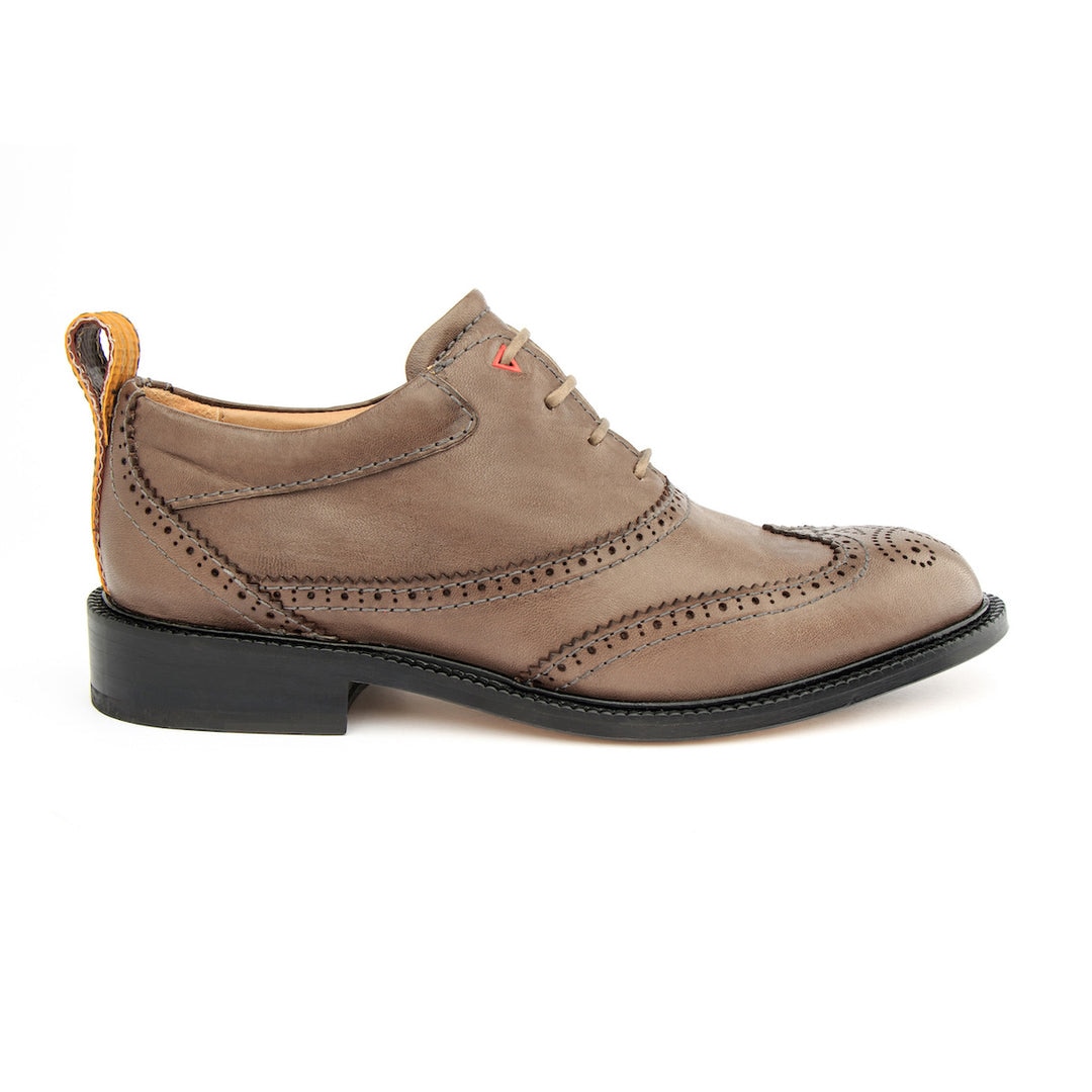 Imagem 0 de Sapatos oxford "Unisexo" em pele de curtimenta vegetal cinzentos