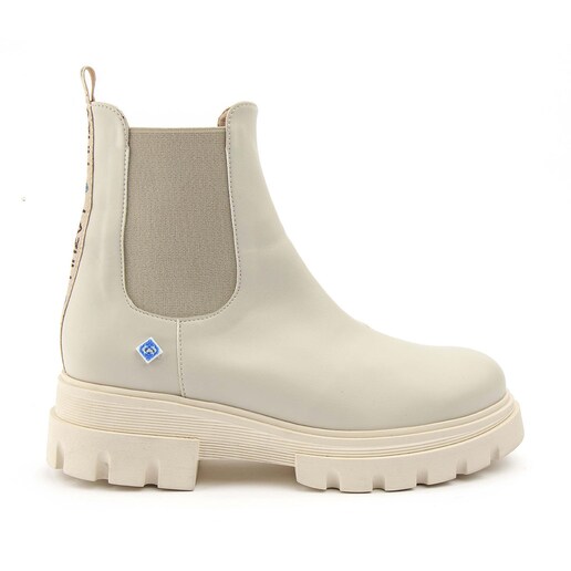 Imagem 0 de Botins estilo chelsea vegan de senhora bege