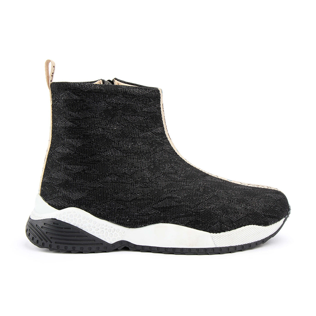 Botins desportivos vegan de senhora pretos Bege-1