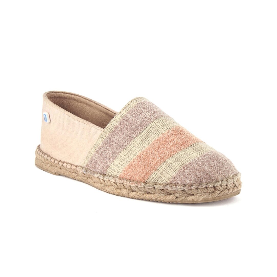 Alpercatas vegan de senhora em cânhamo rosa Roxo-2