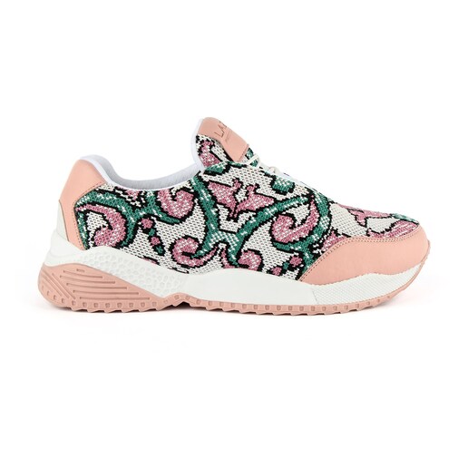 Imagem 0 de Sapatilhas vegan de senhora rosa com padrão inspirado nos azulejos