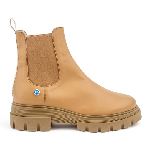 Imagem 0 de Botins de senhora vegan camel estilo chelsea
