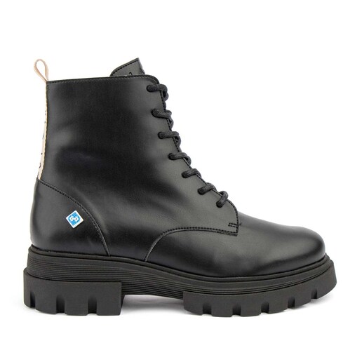 Imagem 0 de Botins de senhora vegan pretos estilo militar