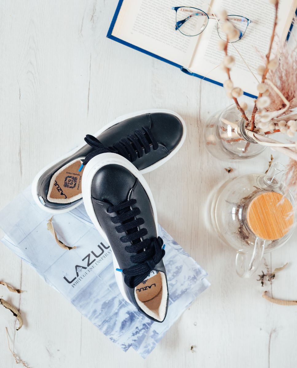 Sapatilhas Vegan Feitas com Residuos de Chá - Preto Preto-5