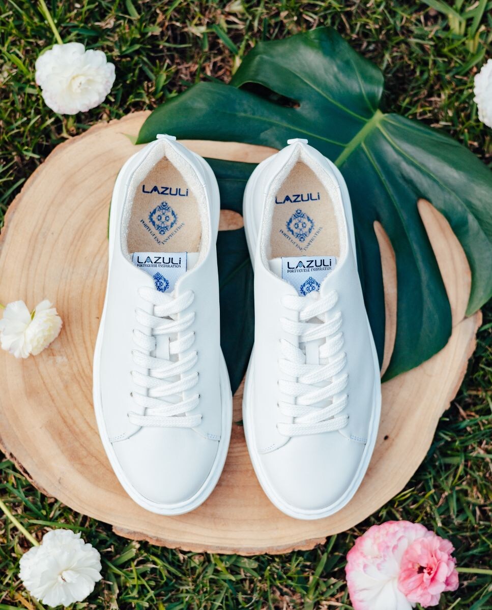 Sapatilhas Vegan Feitas com Residuos de Chá - Branco Branco-3