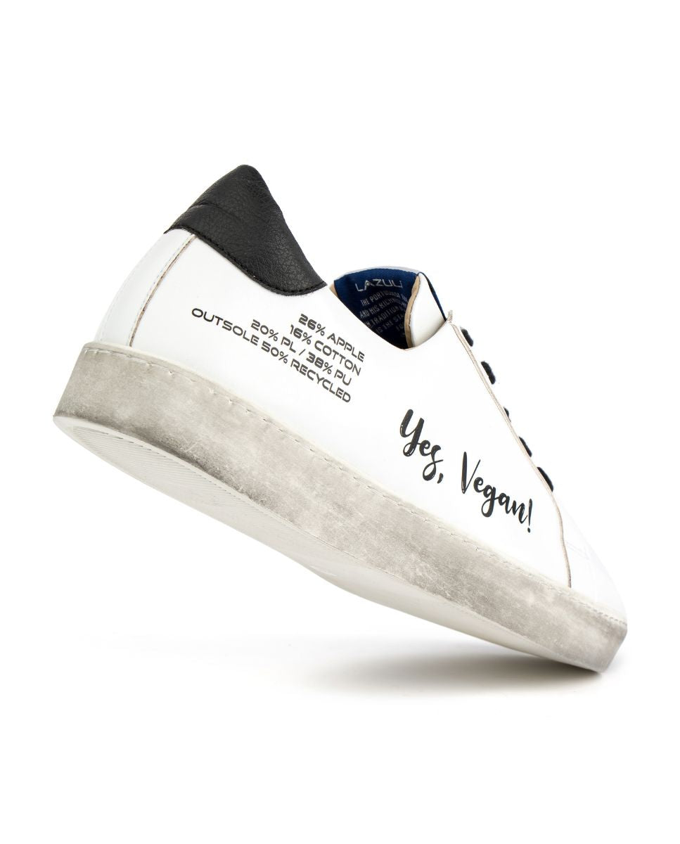 Sapatilhas Vegan com Frases na Lateral - Branco Branco-3