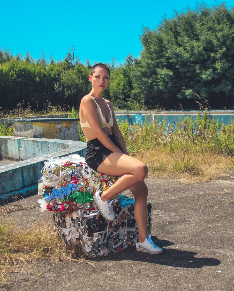 Sapatilhas Vegan com Frases na Lateral - Branco Branco-5