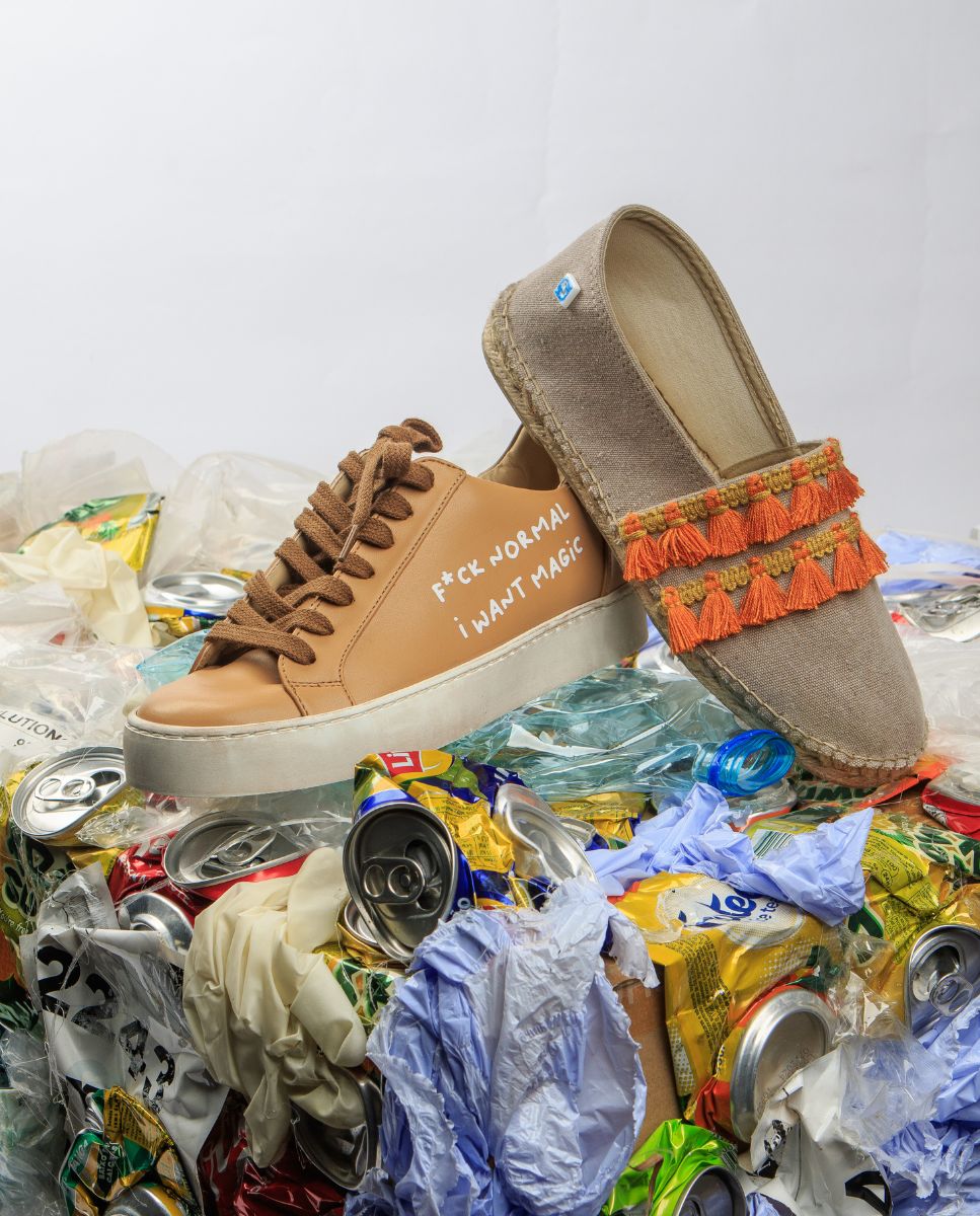 Alpercatas Espadrille Vegan de Algodão Reciclado - Bege Bege-6