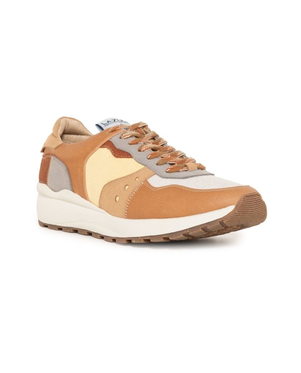 Sapatilhas Vegan de Mulher - Cognac Multicolor-2