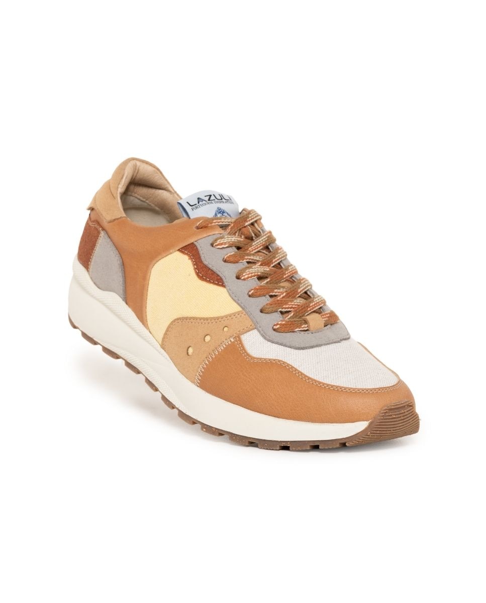 Sapatilhas Vegan de Mulher - Cognac Multicolor-3