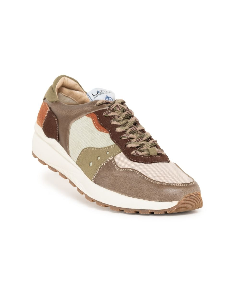 Sapatilhas Vegan de Mulher - Castanho Multicolor-3