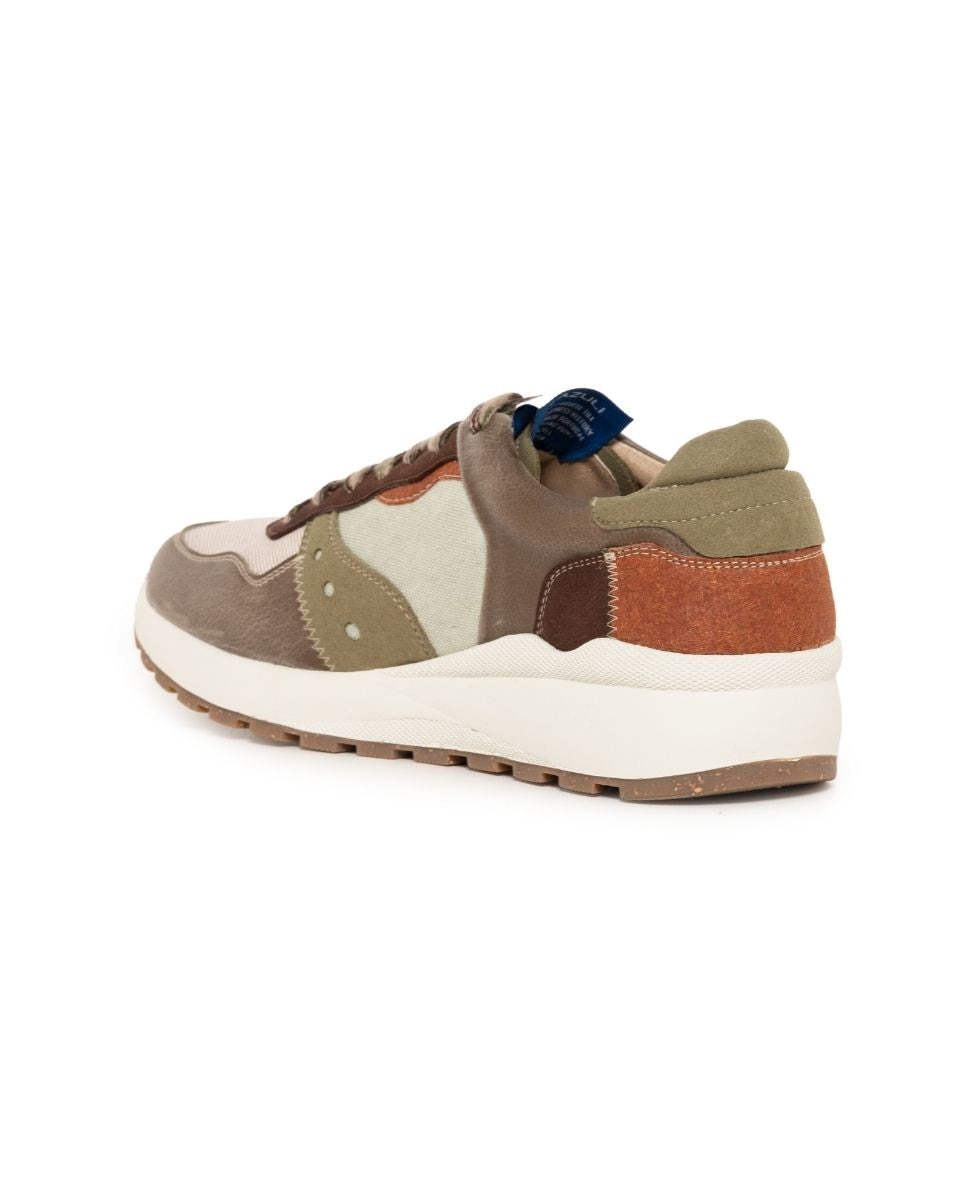 Sapatilhas Vegan de Mulher - Castanho Multicolor-4