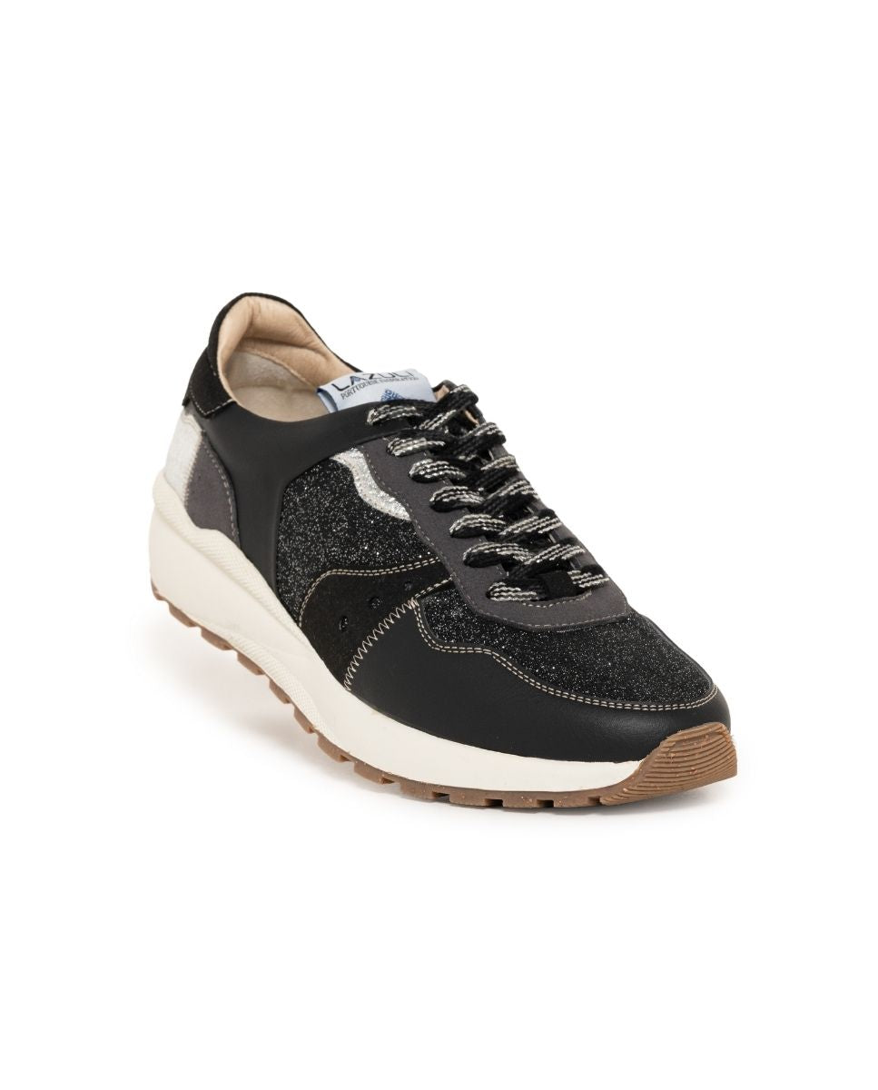 Sapatilhas Vegan de Mulher - Preto Multicolor-3