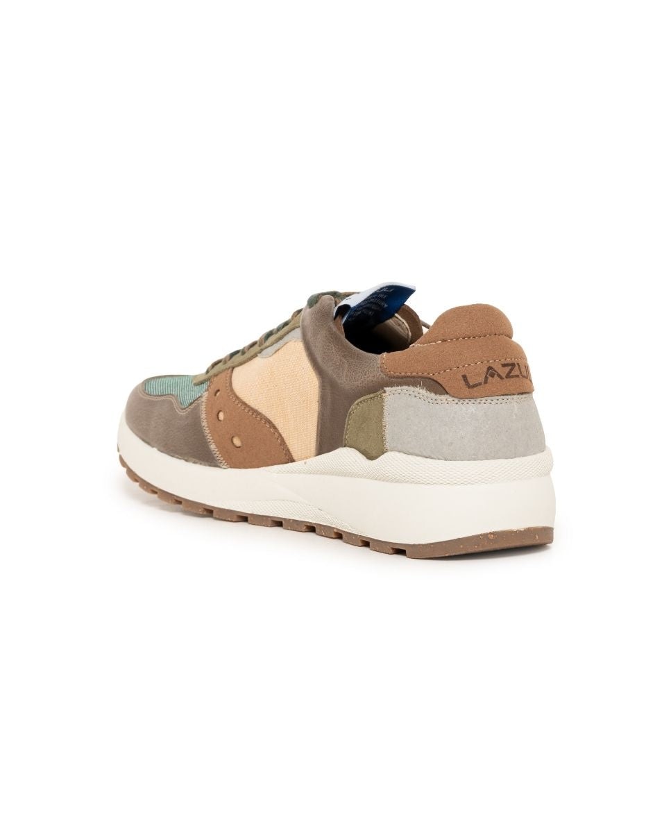 Sapatilhas Vegan de Mulher - Bege Multicolor-4