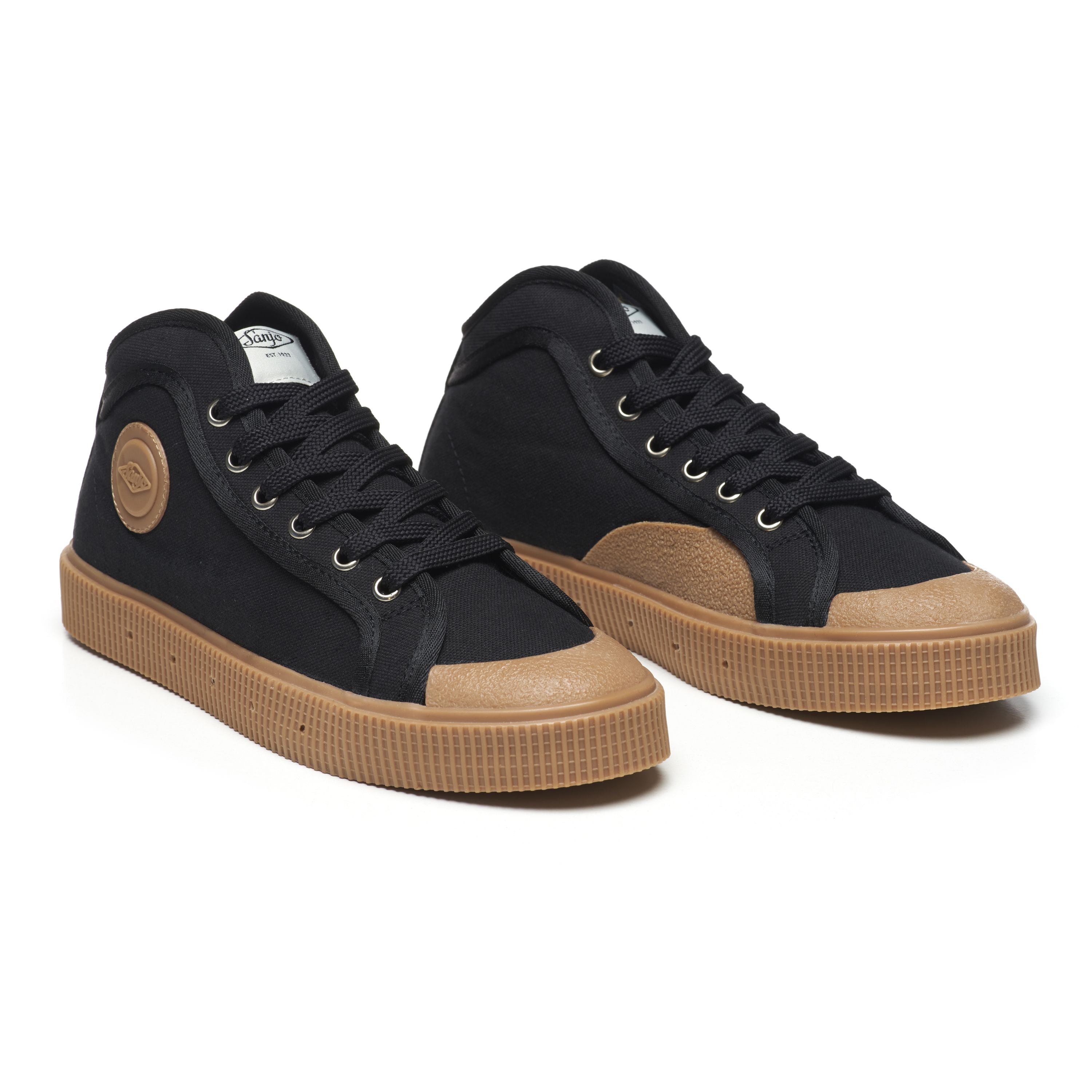 Sapatilhas Sapatilhas Sanjo K100 // Black-Gum Preto-2