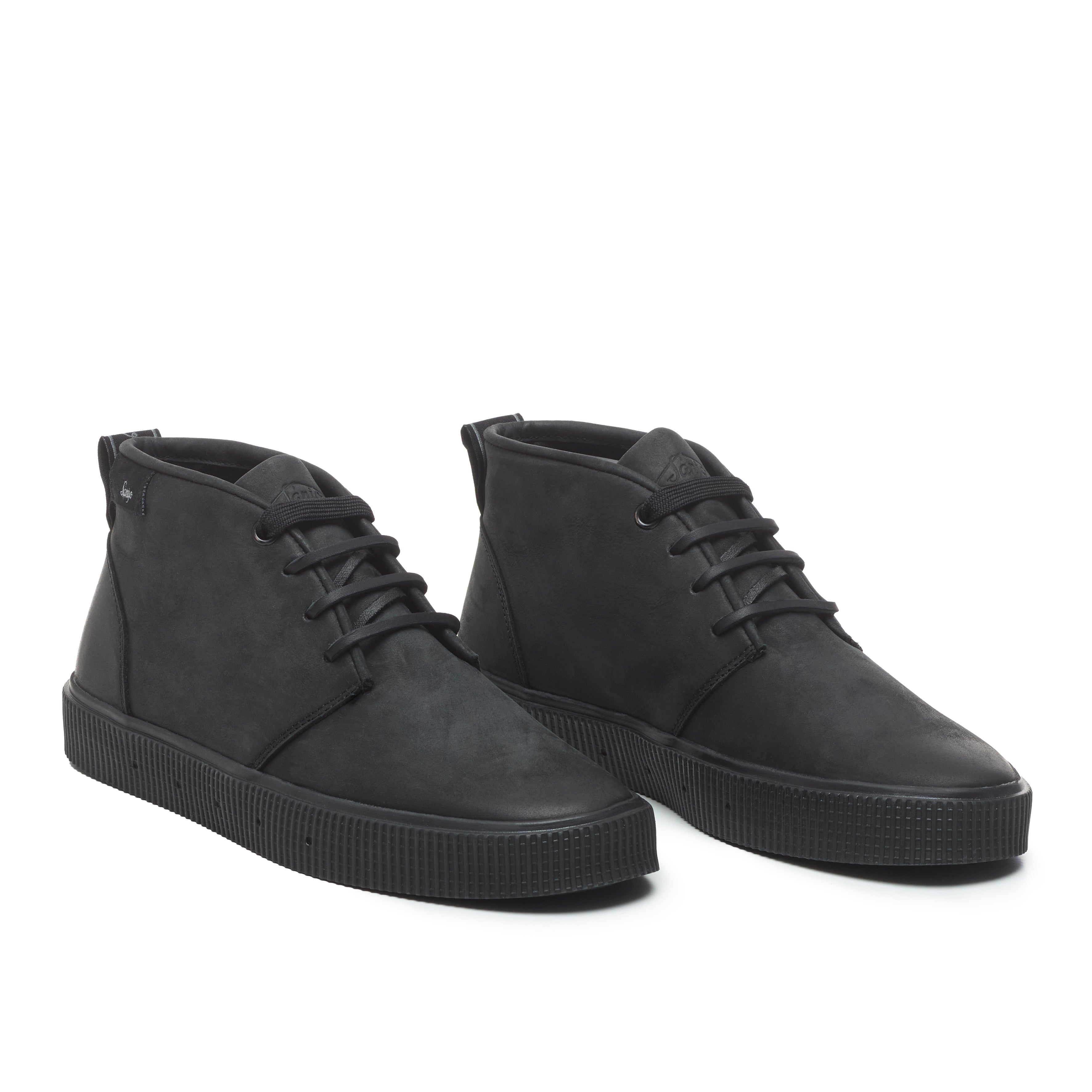 Sapatilhas Sanjo Desert Leather // Black Preto-2