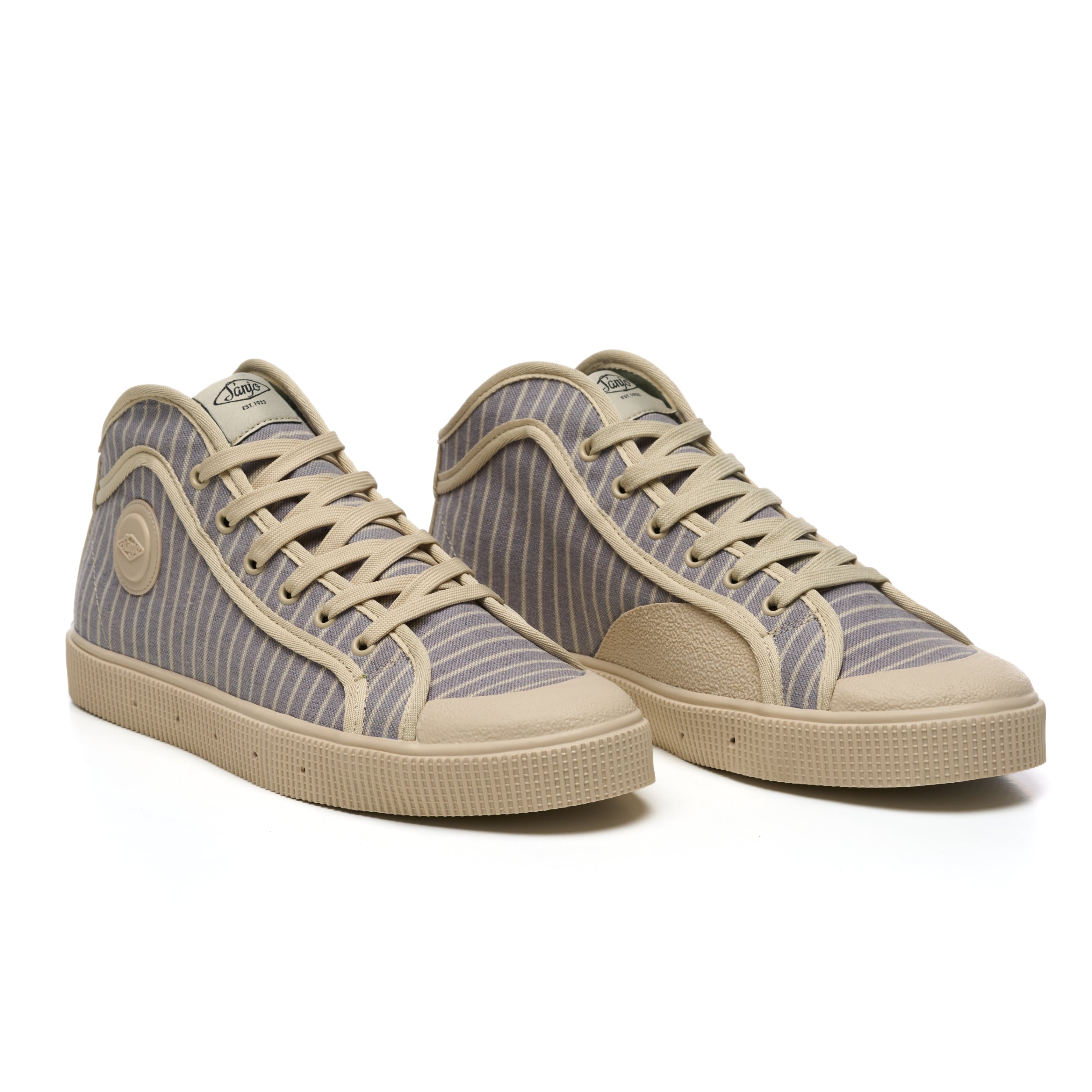 Sapatilhas Sanjo K100 Pinstripe // Ocean Azul-2
