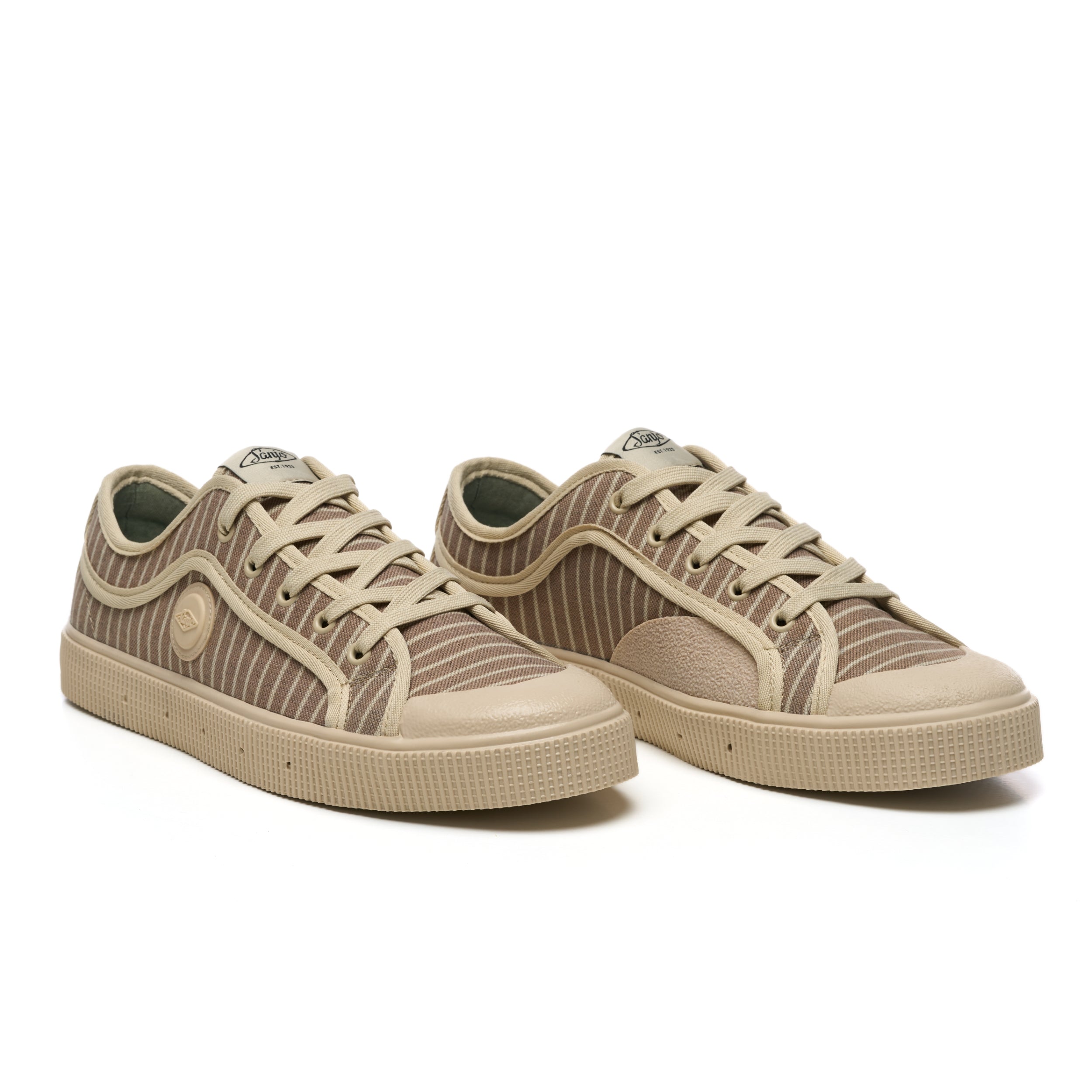 Sapatilhas Sanjo K200 Pinstripe // Capucino Castanho-2
