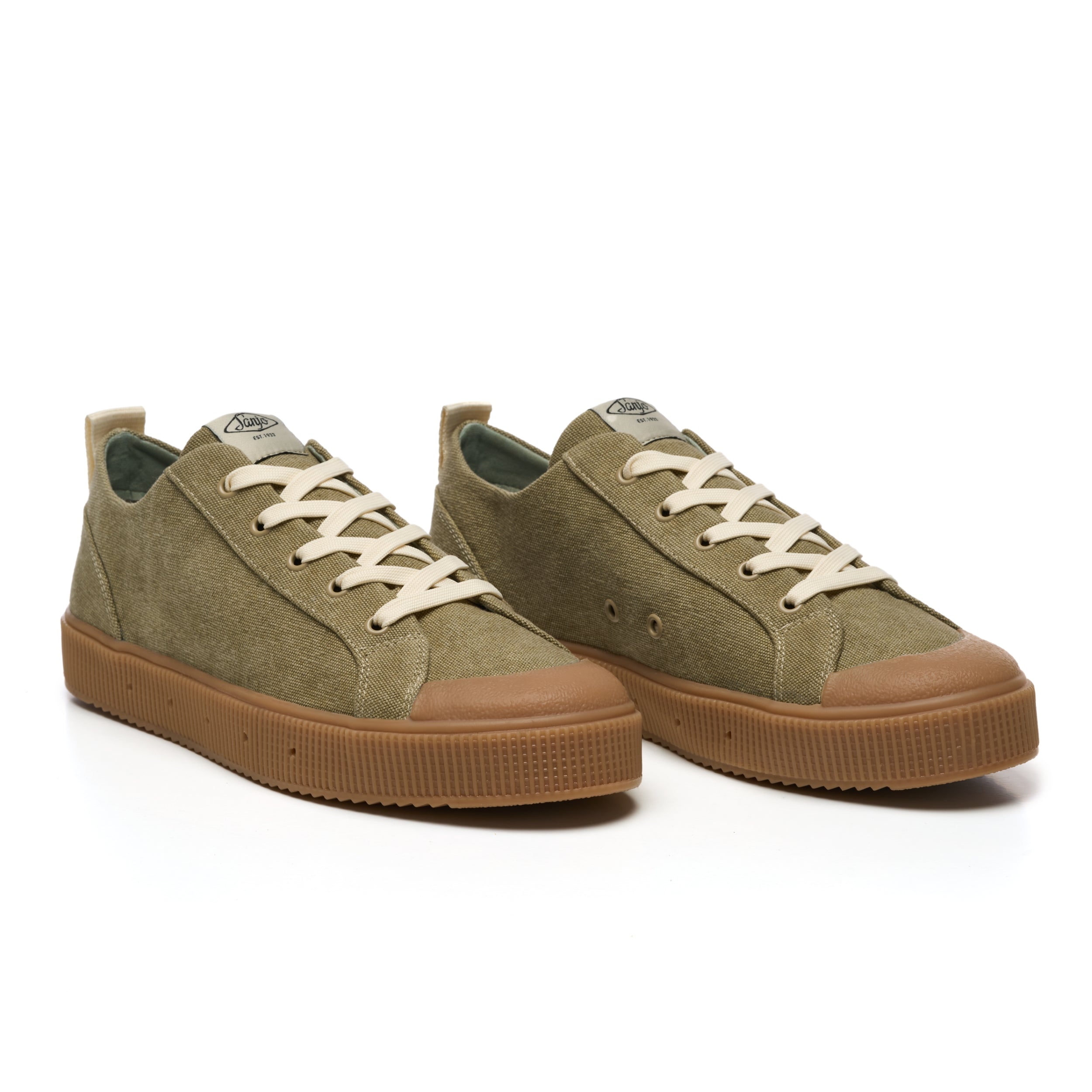 Sapatilhas Sanjo K230 Washed // Kaki Gum Caqui-2