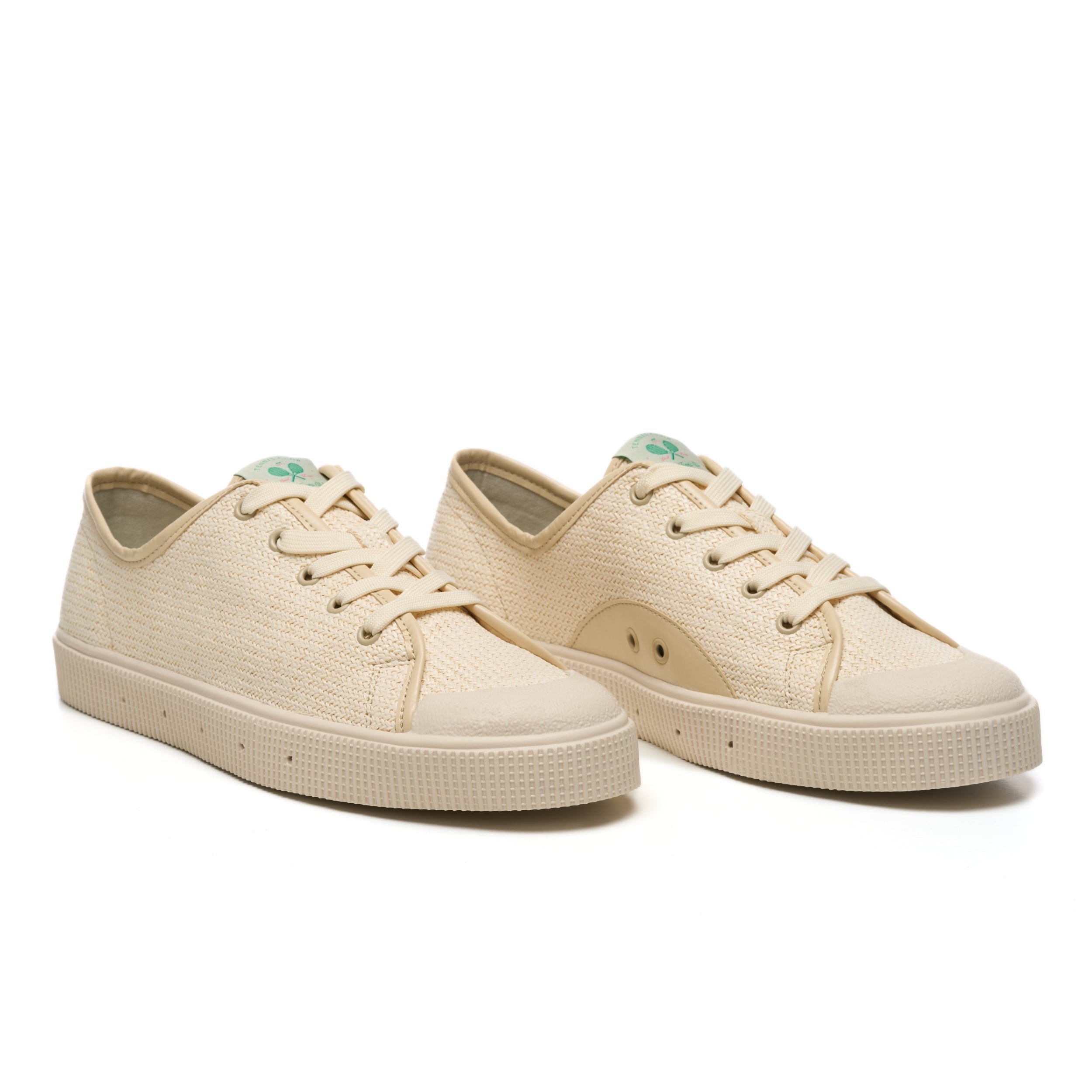 Sapatilhas Sanjo STC70 Low Raffia Knitting // Ecru Cru-2