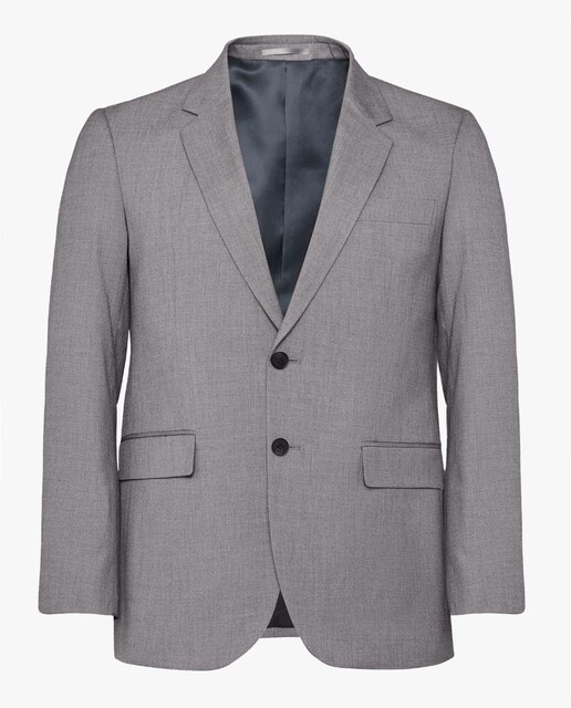 Imagem 0 de Blazer Clássico de Corte Reto com Lapela e Dois Botões