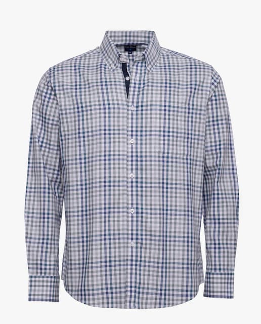 Imagem 0 de Camisa às Riscas de Manga Comprida