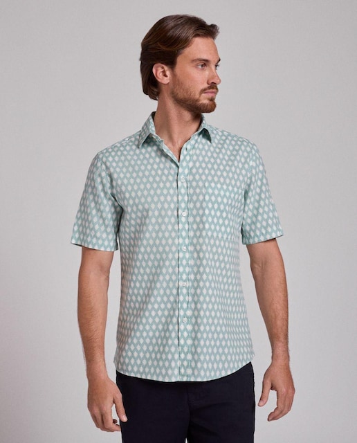 Imagem 0 de Camisa de Manga Curta Estampada