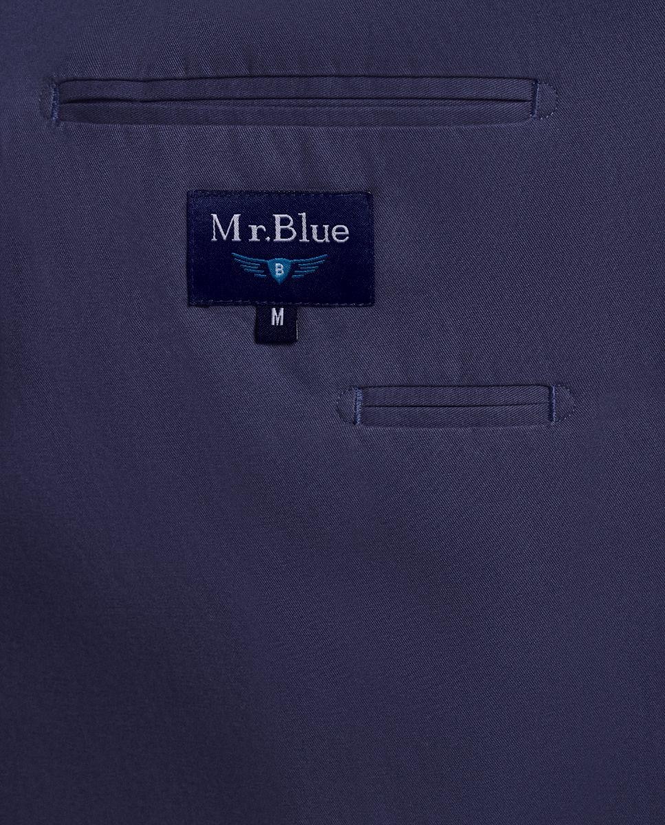 Blazer Regular com Bolsos Frontais e Fecho com Dois Botões Azul-marinho-5