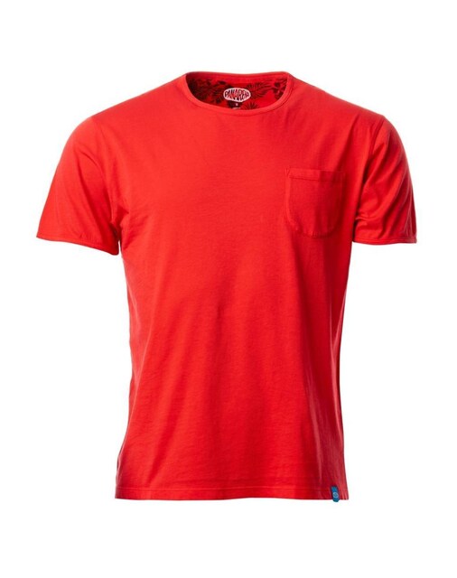 Imagem 0 de T-shirt lisa com bolso em algodão