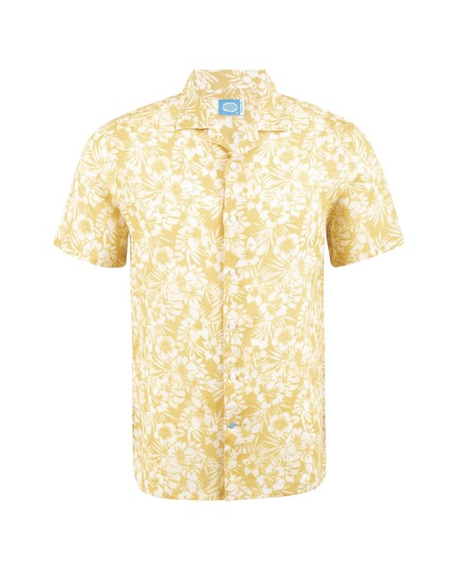 Camisa Aloha Floral em linho