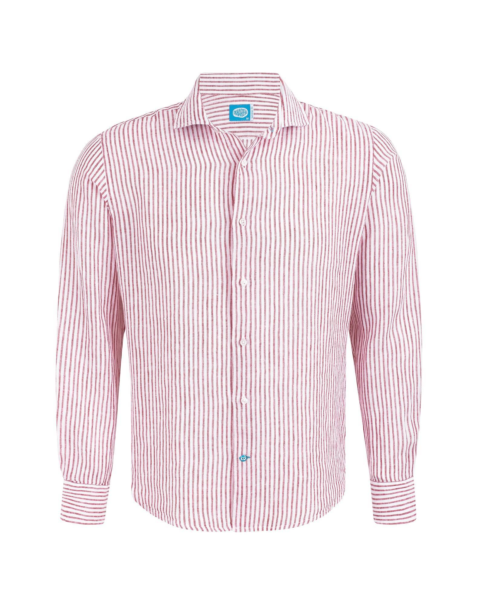 Imagem 0 de Camisa às riscas em linho