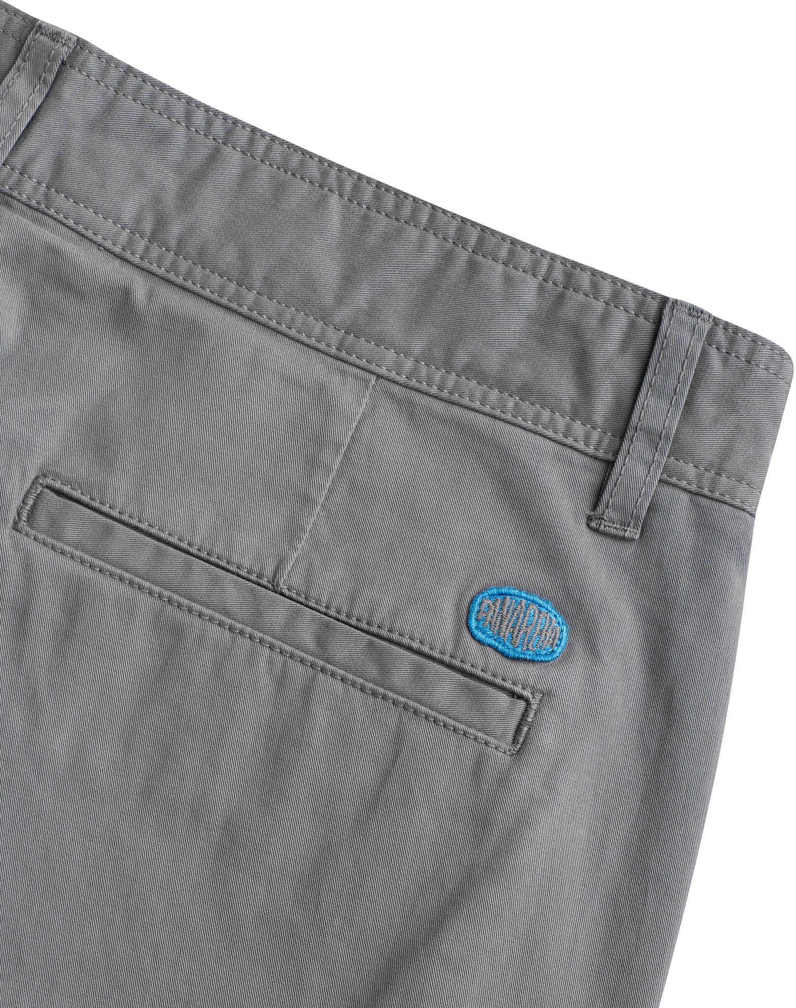 Calções Bermudas em algodão orgânico com elastano Cinzento-3