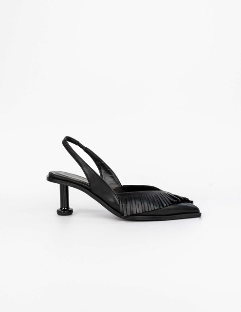 Imagem 0 de Sapatos de Salto Alto em Pele - Preto