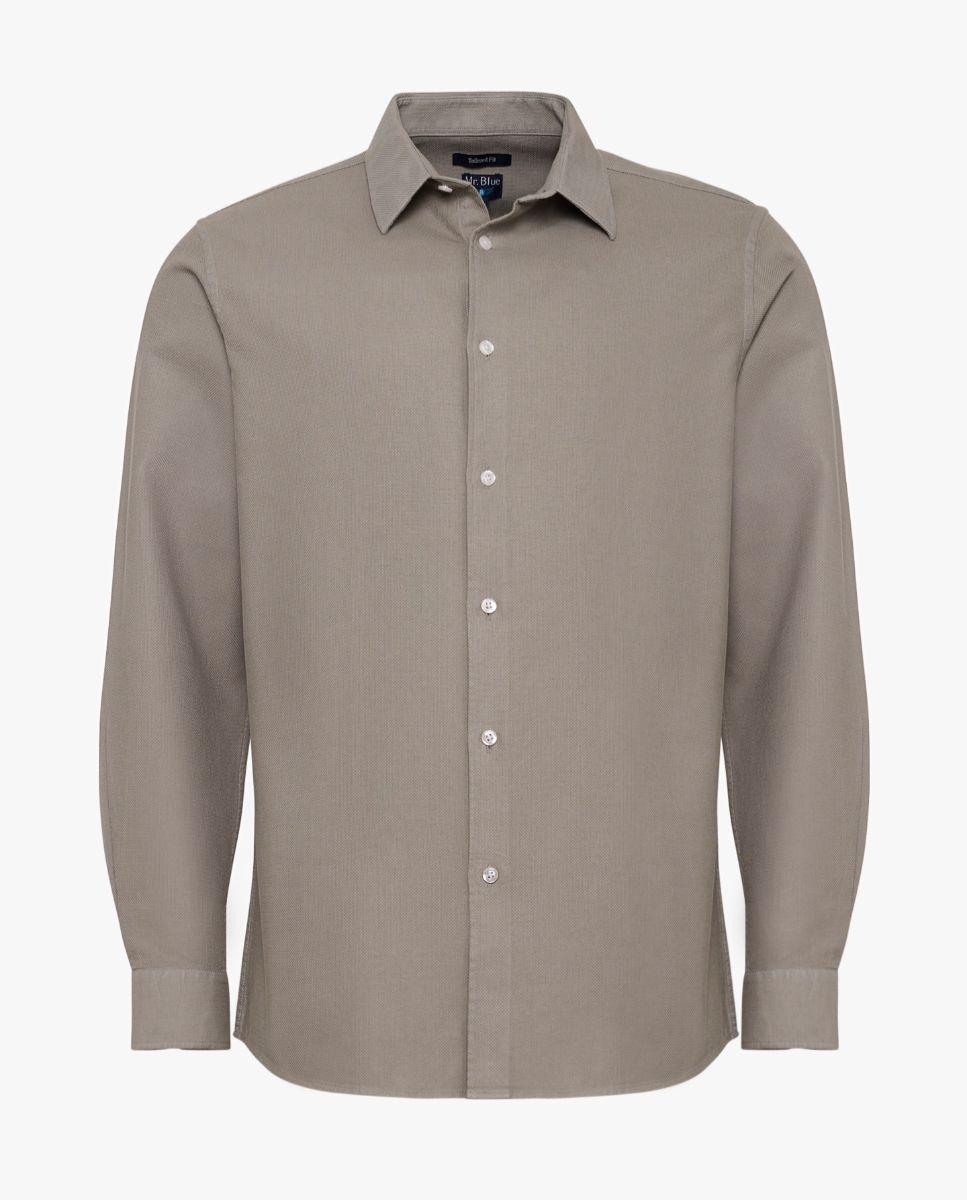 Imagem 0 de Camisa Lisa de Manga Comprida 100% Algodão