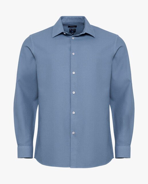 Imagem 0 de Camisa Lisa de Manga Comprida 100% Algodão