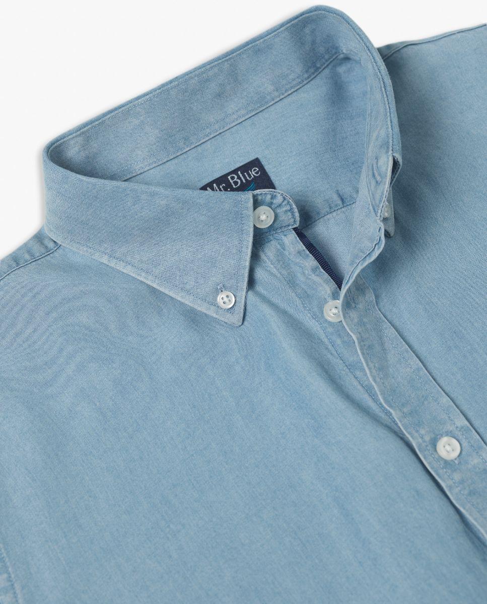 Camisa Lisa de Corte Regular Verde-2