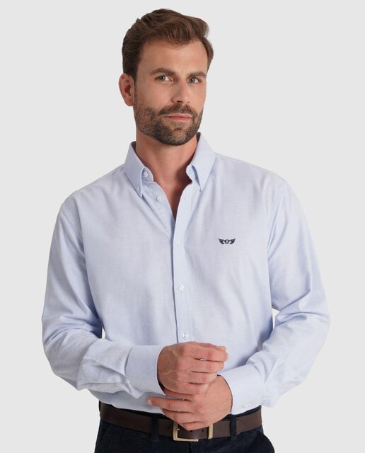 Imagem 0 de Camisa Lisa de Manga Comprida 100% Algodão