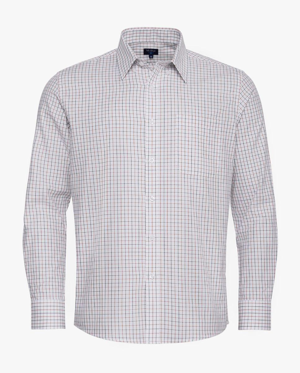 Imagem 0 de Camisa de Manga Comprida 100% Algodão aos Quadrados