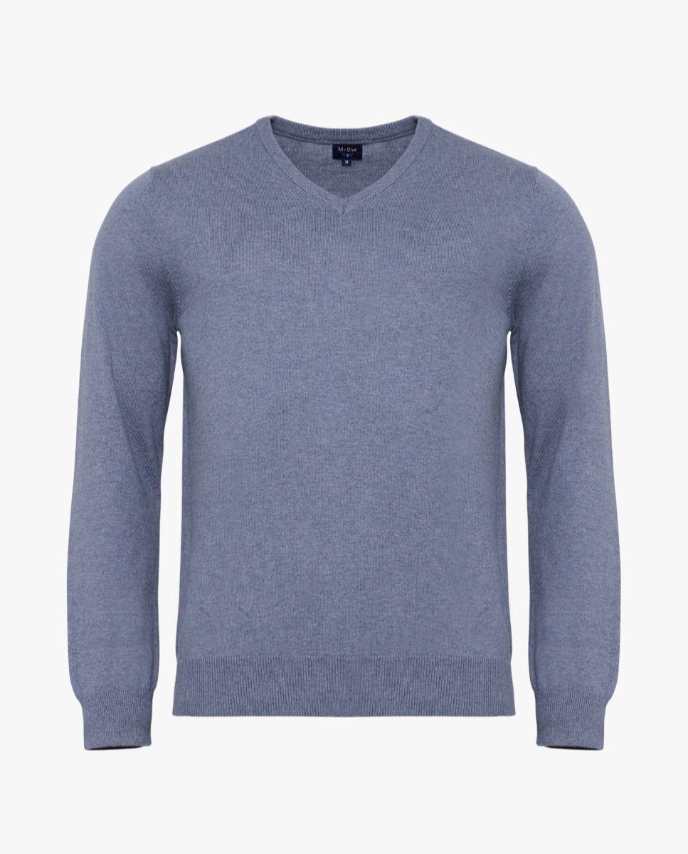 Imagem 0 de Camisola de Malha com Gola em V