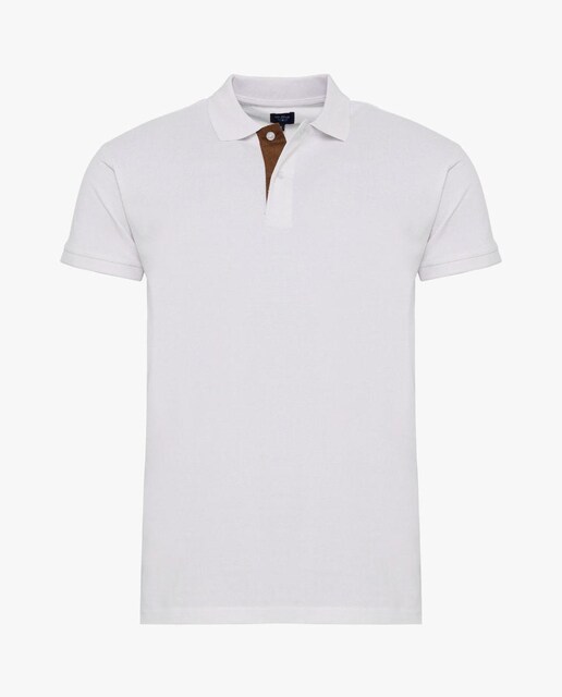 Imagem 0 de Polo de Manga Curta em Branco